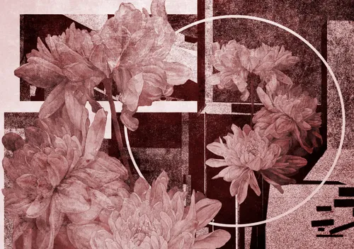 цветы, геометрия, абстракция, прямоугольники, розовые, свет, тени, в стиле лофт, в скандинавском стиле, Мария Воробьева