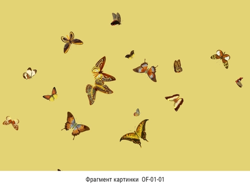 бабочка, бабочки, орнамент, узор, желтые, разноцветные, кусок, фрагмент, часть
