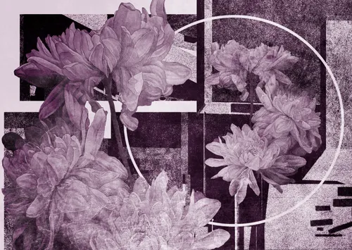 цветы, геометрия, абстракция, прямоугольники, розовые, в стиле лофт, в скандинавском стиле, Мария Воробьева